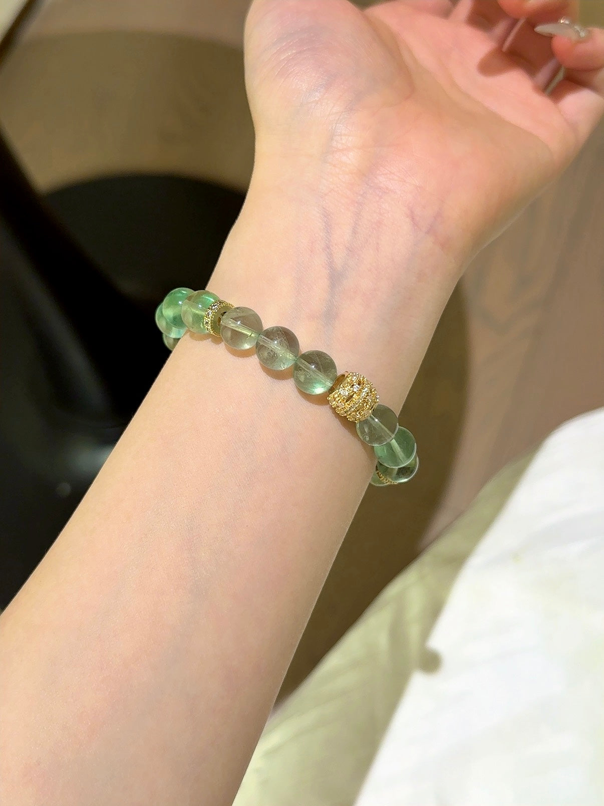 Fresh Green Fluorite Health Bracelet