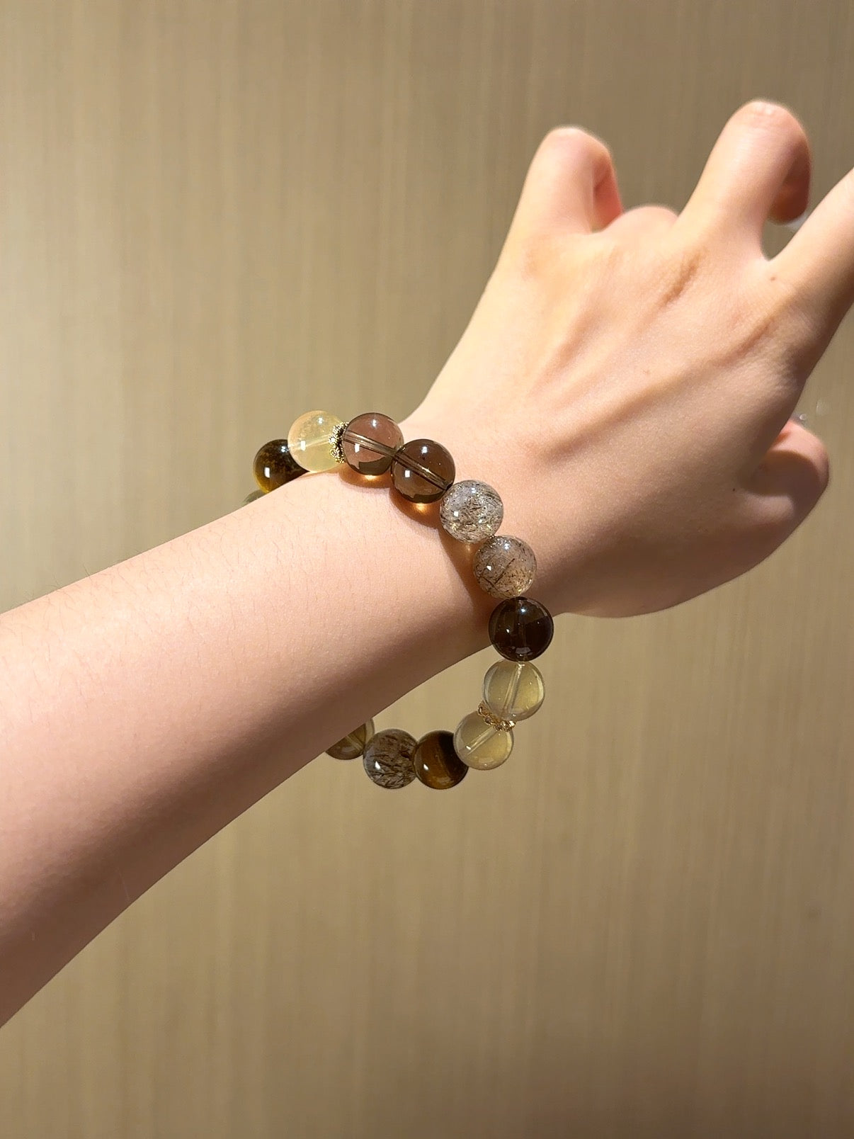 Quiet Fortune Citrine · Citrine · Tiger’s Eye · Obsidian Bracelet