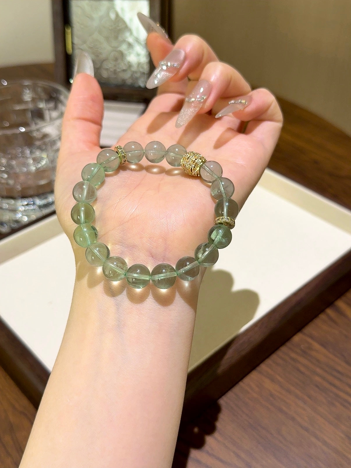 Fresh Green Fluorite Health Bracelet