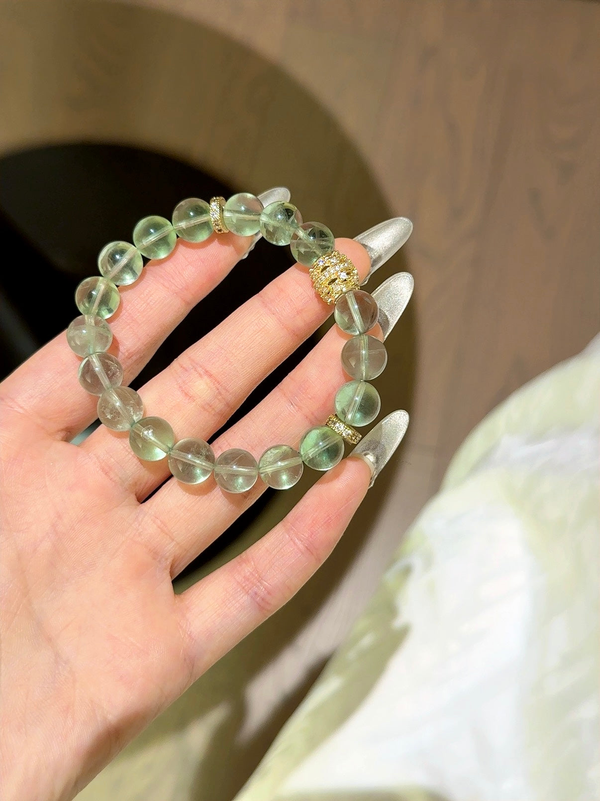 Fresh Green Fluorite Health Bracelet