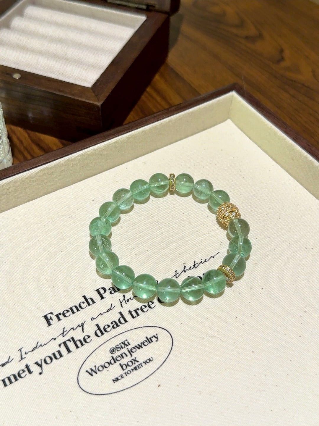 Fresh Green Fluorite Health Bracelet