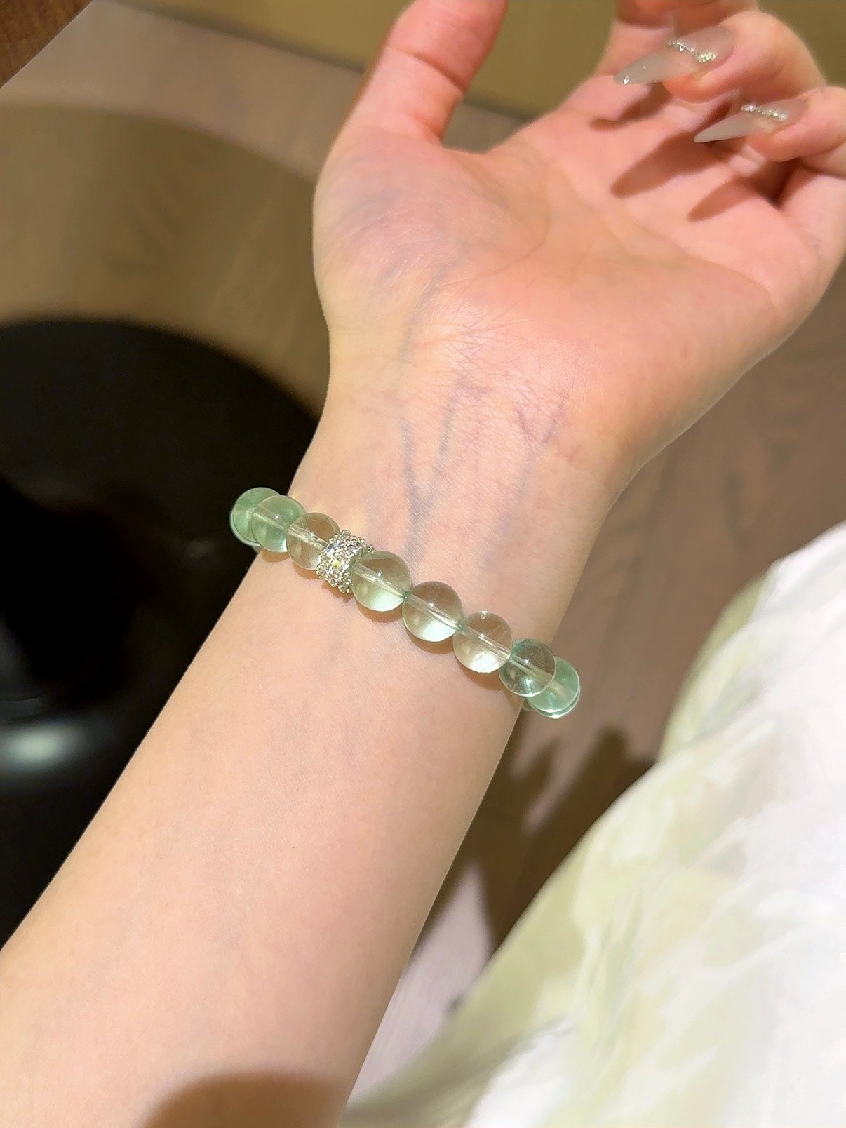 Green Fluorite Balance Energy Bracelet