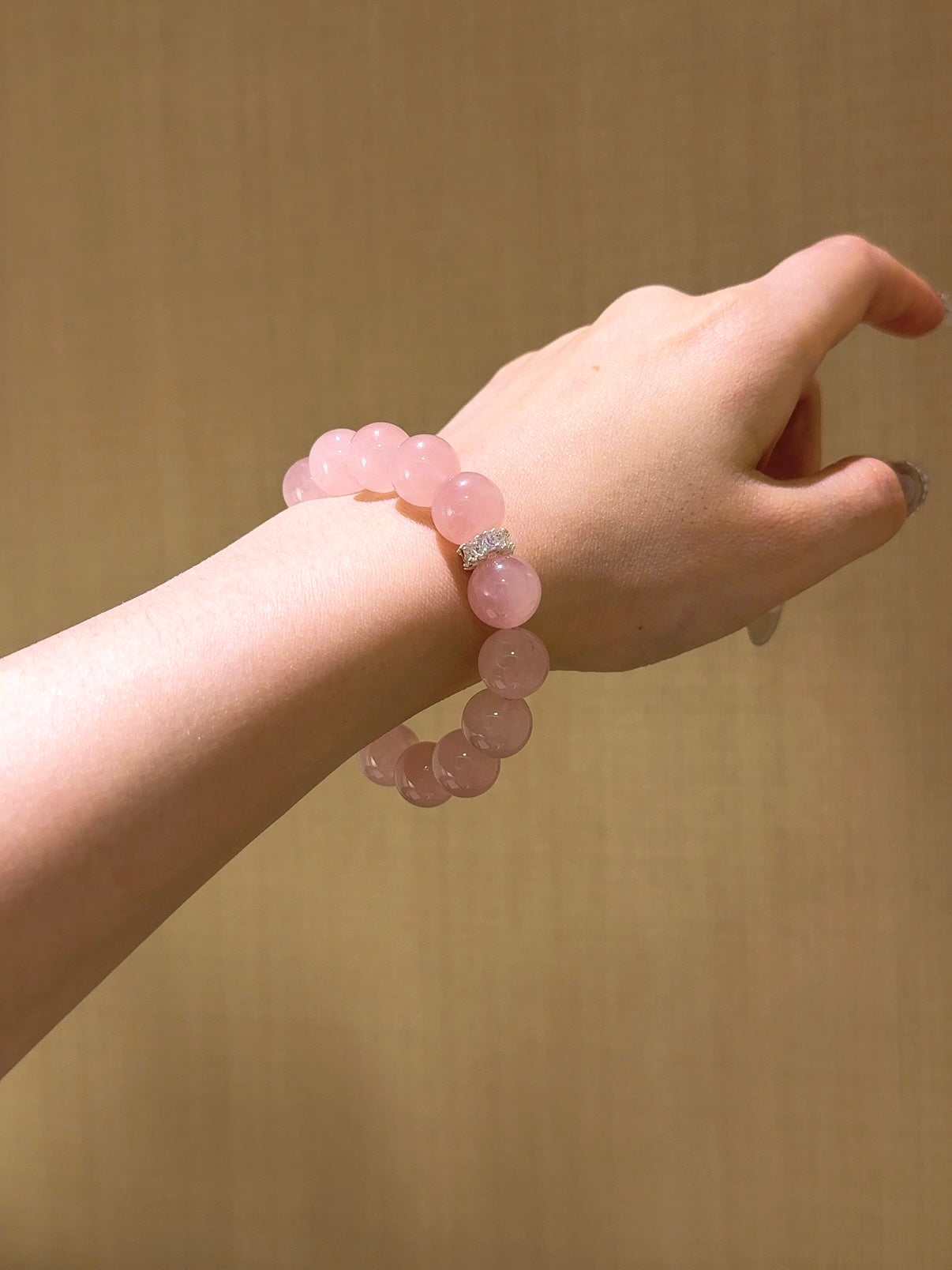 Spring Blossom Pink Crystal Bracelet